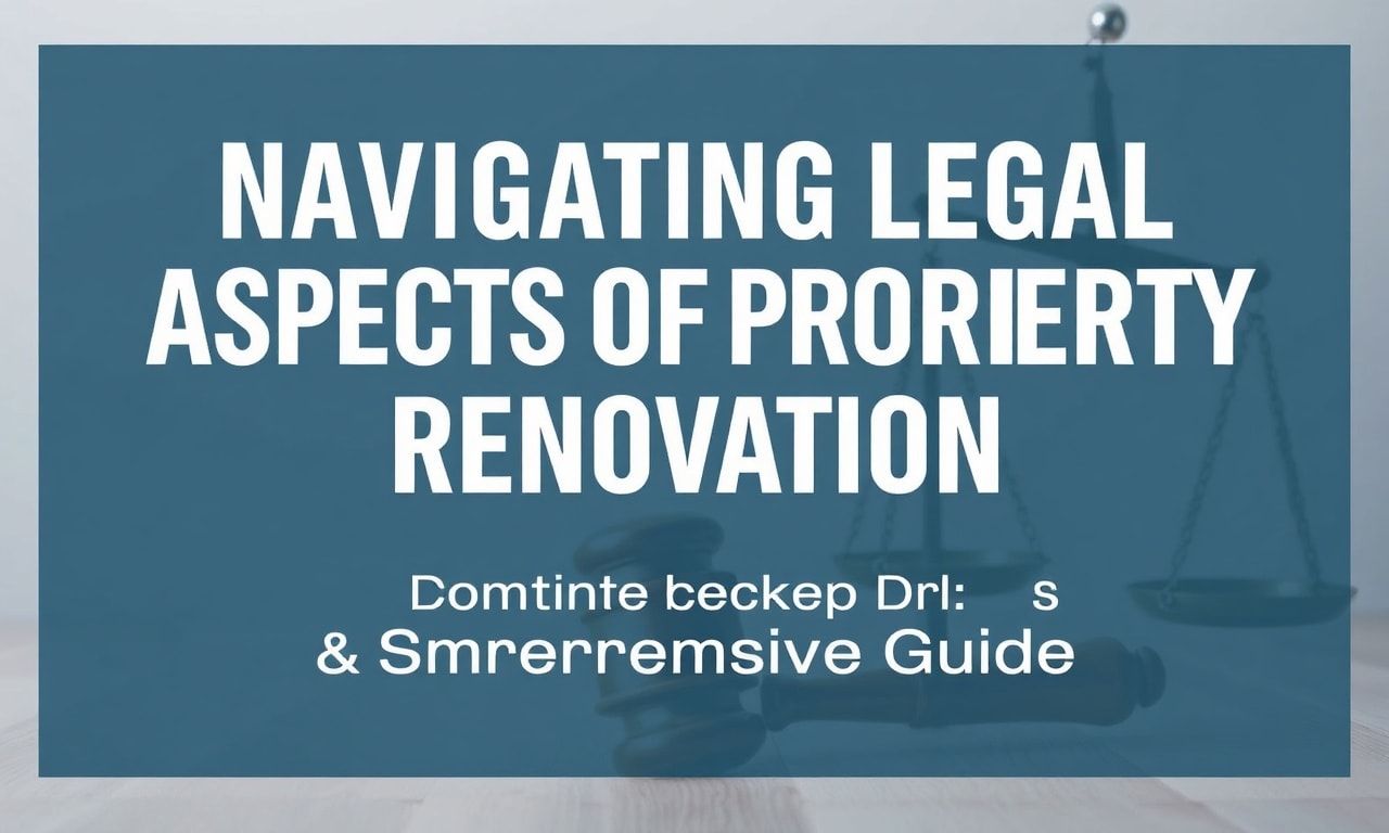 Navigating Legal Aspects of Property Renovation: A Comprehensive Guide