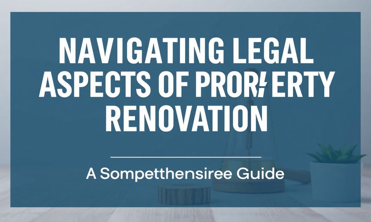 Navigating Legal Aspects of Property Renovation: A Comprehensive Guide