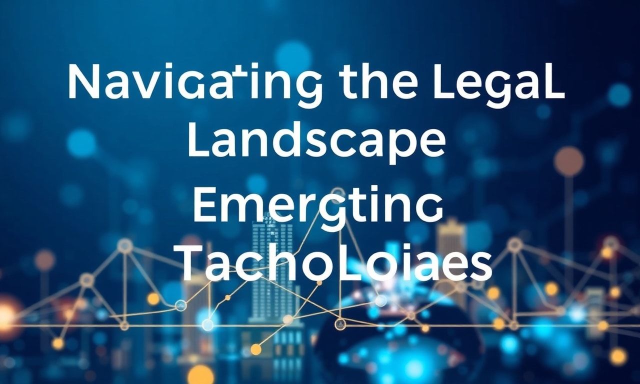 Navigating the Legal Landscape of Emerging Technologies