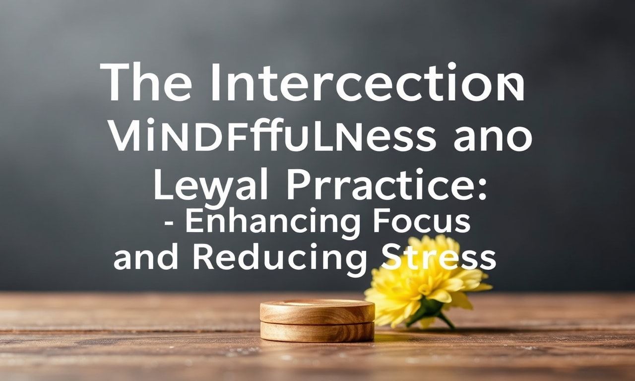 The Intersection of Mindfulness and Legal Practice: Enhancing Focus and Reducing Stress
