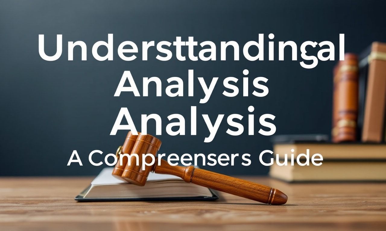 Understanding Legal Analysis: A Comprehensive Guide