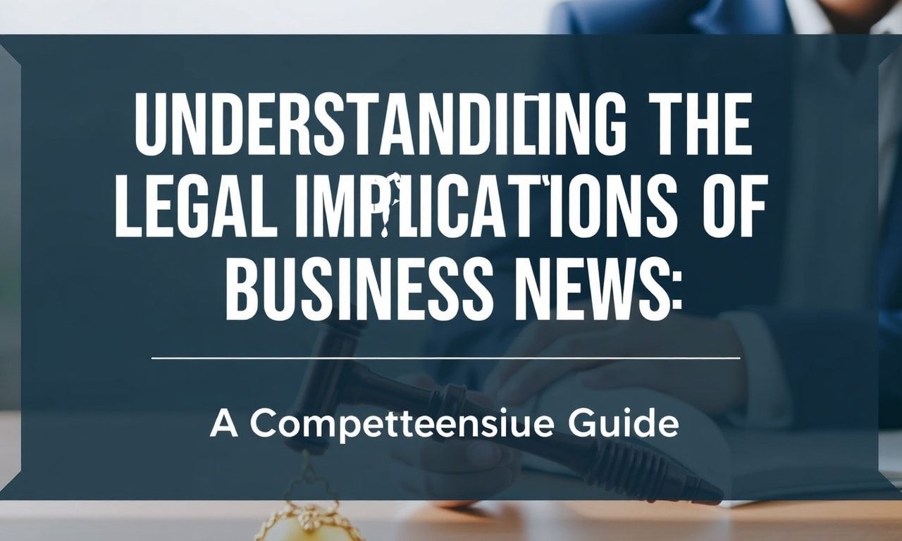 Understanding the Legal Implications of Business News: A Comprehensive Guide