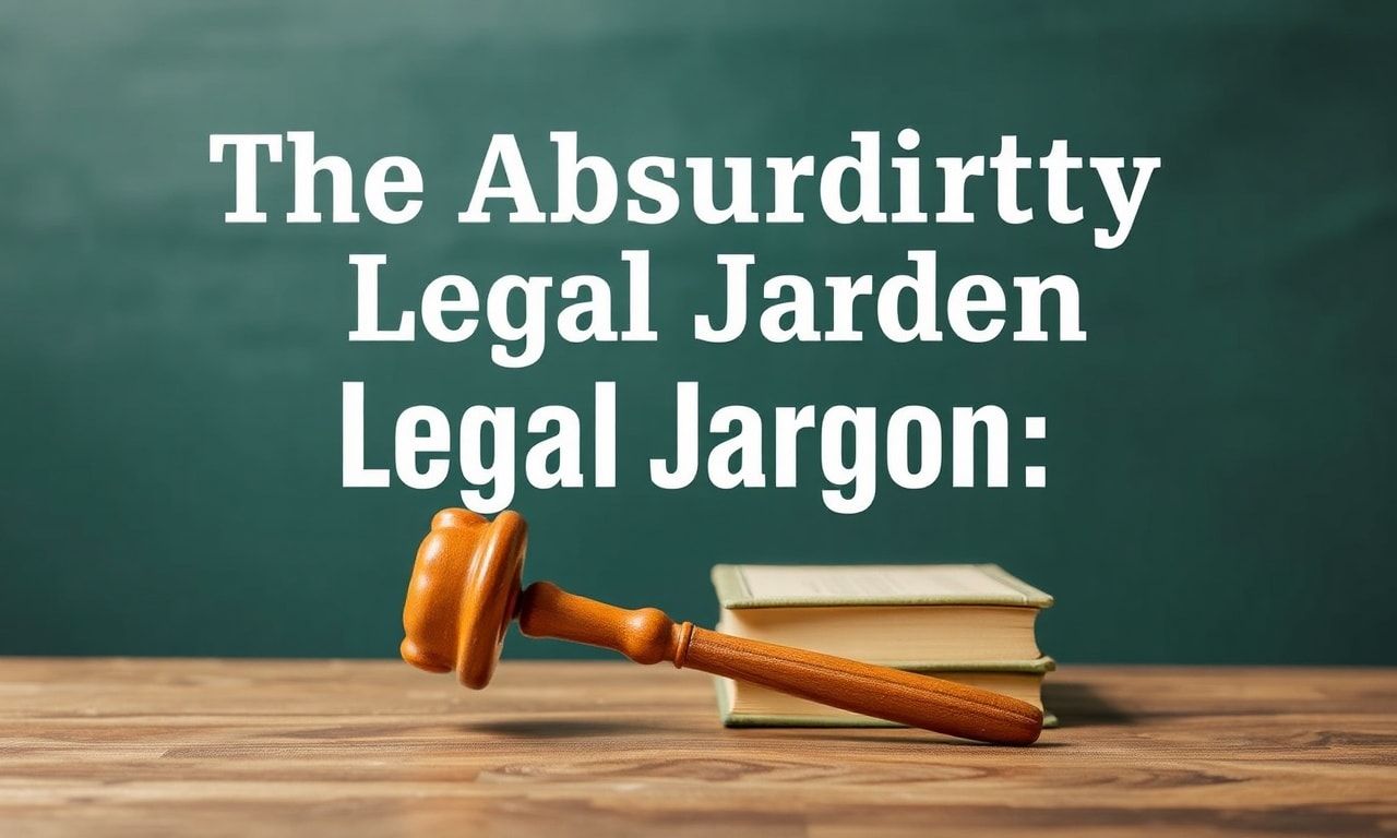 The Absurdity of Legal Jargon: Why Lawyers Love to Confuse Us